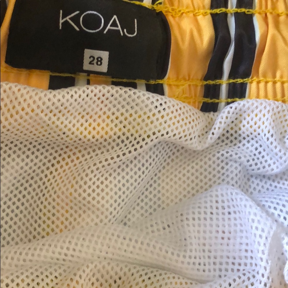 Striped Swim Trunks - Picture 2 of 2